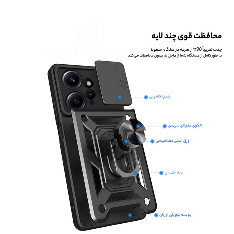 کاور گاردتک مدل Dcamp2 مناسب برای گوشی موبایل شیائومی Redmi Note 12 4G