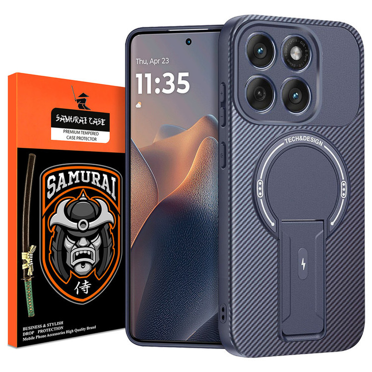 کاور سامورایی مدل Carbon Stand مناسب برای گوشی موبایل موتورولا Edge 60 Fusion