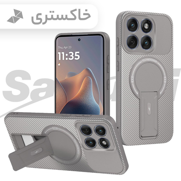 کاور سامورایی مدل Carbon Stand مناسب برای گوشی موبایل موتورولا Edge 60 Fusion
