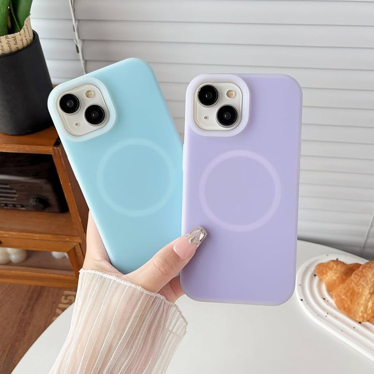 کاور طرح سیلیکون پاک کنی مگ سیف دار مناسب برای گوشی موبایل اپل IPHONE 13/14/15