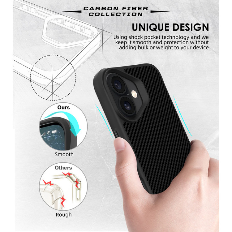 کاور سامورایی مدل Carbon Fiber مناسب برای گوشی موبایل اپل iPhone 16