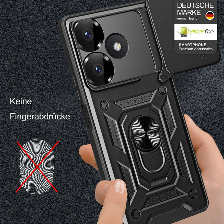 کاور اسپارتان مدل Defender Armor Strap مناسب برای گوشی موبایل شیائومی Redmi 13X/ Redmi 13 5G/ Poco M6 4G به همراه بندآویز