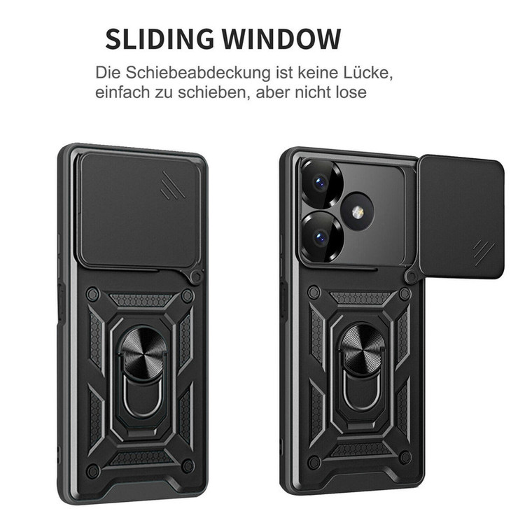 کاور اسپارتان مدل Defender Armor Strap مناسب برای گوشی موبایل شیائومی Redmi 13X/ Redmi 13 5G/ Poco M6 4G به همراه بندآویز