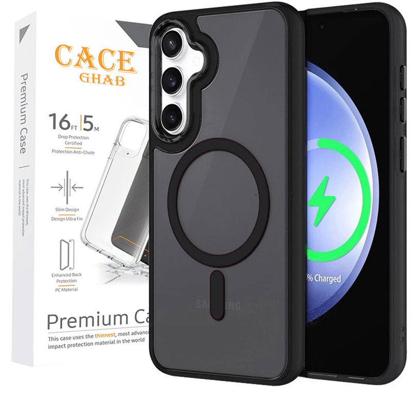 کاور کیس قاب مدل مگ سیف 3 طرح Magsafe مناسب برای گوشی موبایل سامسونگ Galaxy S24 FE