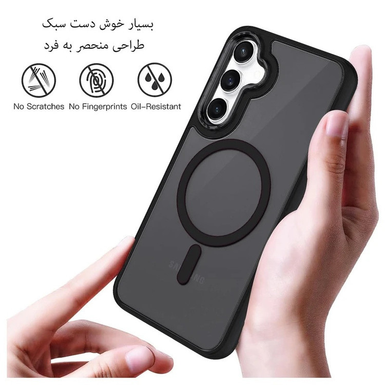 کاور کیس قاب مدل مگ سیف 3 طرح Magsafe مناسب برای گوشی موبایل سامسونگ Galaxy S24 FE