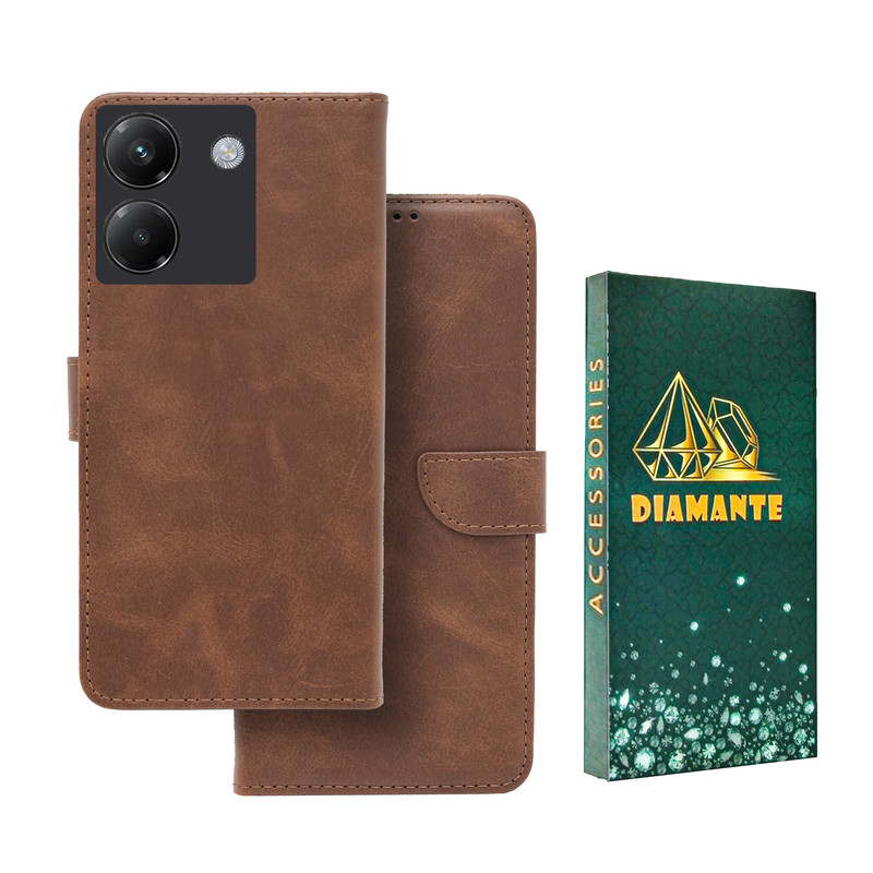 کیف کلاسوری دیامانته مدل Bors Gn مناسب برای گوشی موبایل شیائومی Poco M7 Pro