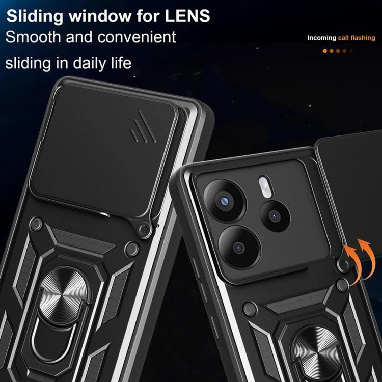 کاور اسپارتان مدل Defender Armor مناسب برای گوشی موبایل شیائومی Redmi Note 14 4G به همراه بندآویز و پاپ سوکت