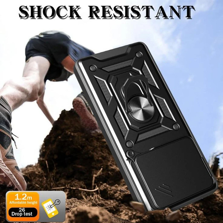 کاور اسپارتان مدل Defender Armor مناسب برای گوشی موبایل شیائومی Redmi Note 14 4G به همراه بندآویز و پاپ سوکت