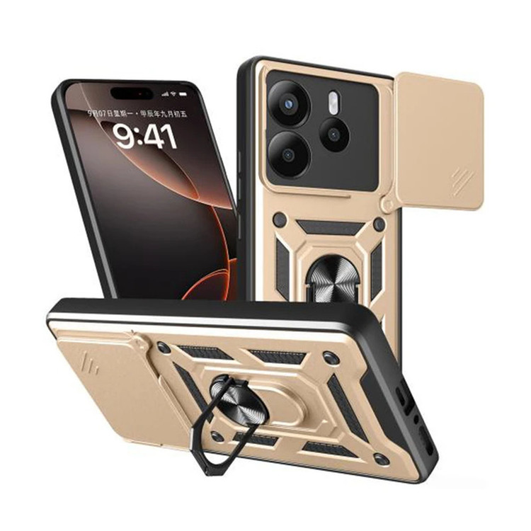 کاور اسپارتان مدل Defender Armor مناسب برای گوشی موبایل شیائومی Redmi Note 14 4G به همراه بندآویز و پاپ سوکت