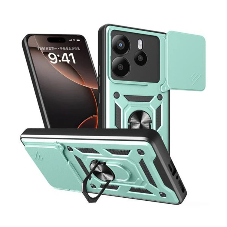 کاور اسپارتان مدل Defender Armor مناسب برای گوشی موبایل شیائومی Redmi Note 14 4G به همراه بندآویز و پاپ سوکت