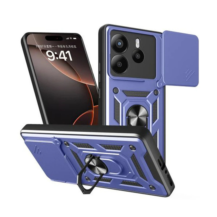 کاور اسپارتان مدل Defender Armor مناسب برای گوشی موبایل شیائومی Redmi Note 14 4G به همراه بندآویز و پاپ سوکت