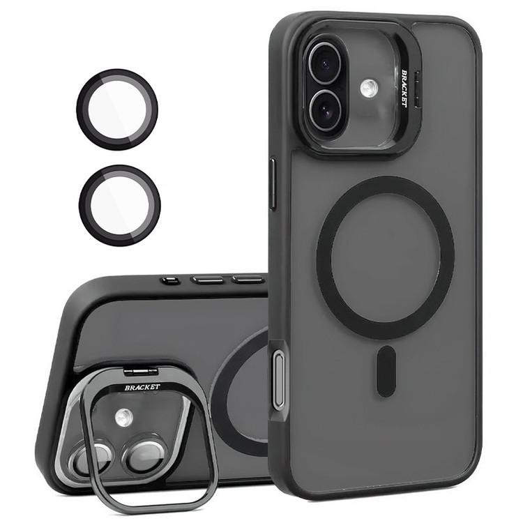 کاور بادیگارد مدل Bracket مناسب برای گوشی موبایل اپل iPhone 17 به همراه محافظ لنز