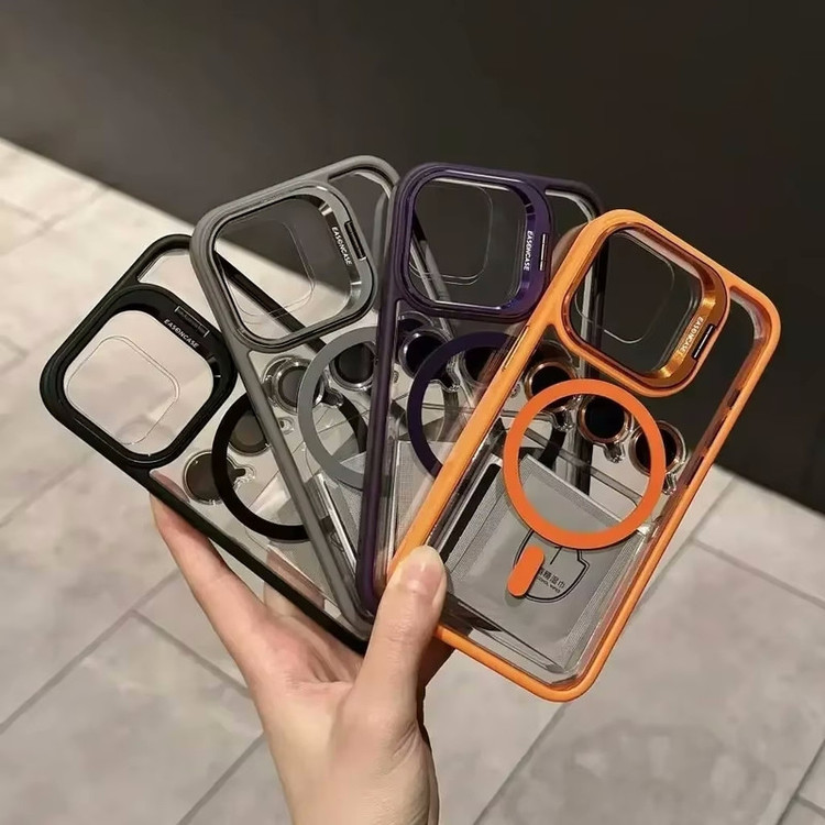 کاور بادیگارد مدل Bracket مناسب برای گوشی موبایل اپل iPhone 17 به همراه محافظ لنز