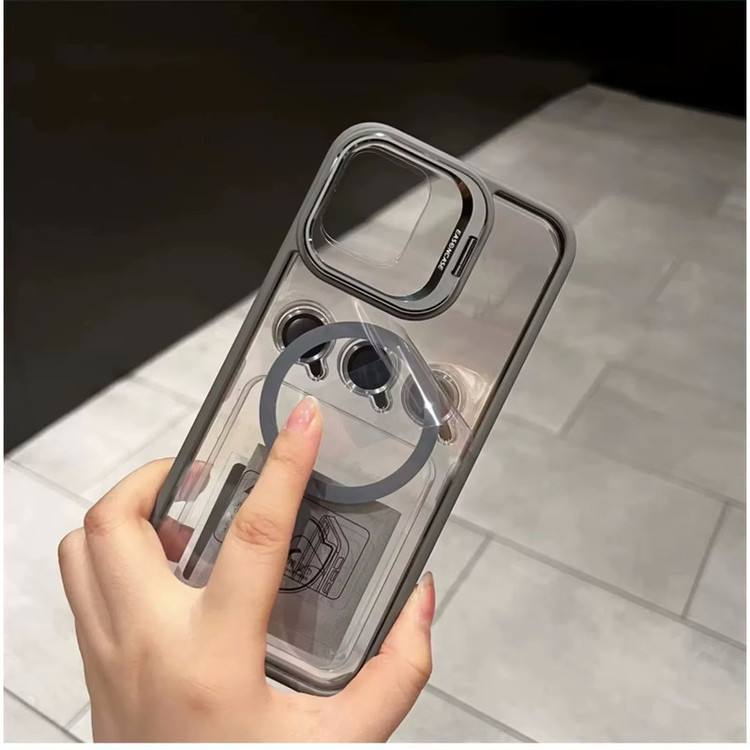 کاور بادیگارد مدل Bracket مناسب برای گوشی موبایل اپل iPhone 17 به همراه محافظ لنز
