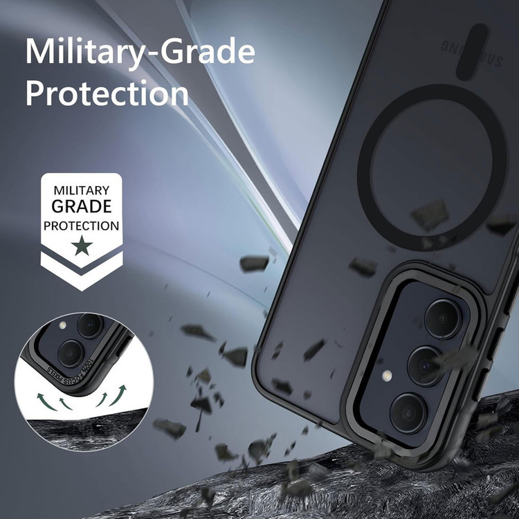 کاور بادی قاب مدل مگ سیف مات 2 طرح Magsafe_S23FE مناسب برای گوشی موبایل سامسونگ Galaxy S23 FE
