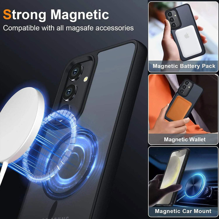 کاور بادی قاب مدل مگ سیف مات 2 طرح Magsafe_S23FE مناسب برای گوشی موبایل سامسونگ Galaxy S23 FE