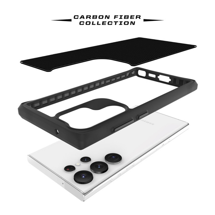 کاور سامورایی مدل Carbon Fiber مناسب برای گوشی موبایل سامسونگ Galaxy S23 Ultra