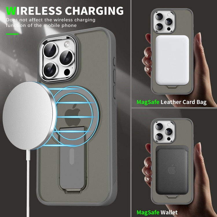 کاور بادیگارد مدل New Stand مناسب برای گوشی موبایل اپل iPhone 16 Pro Max