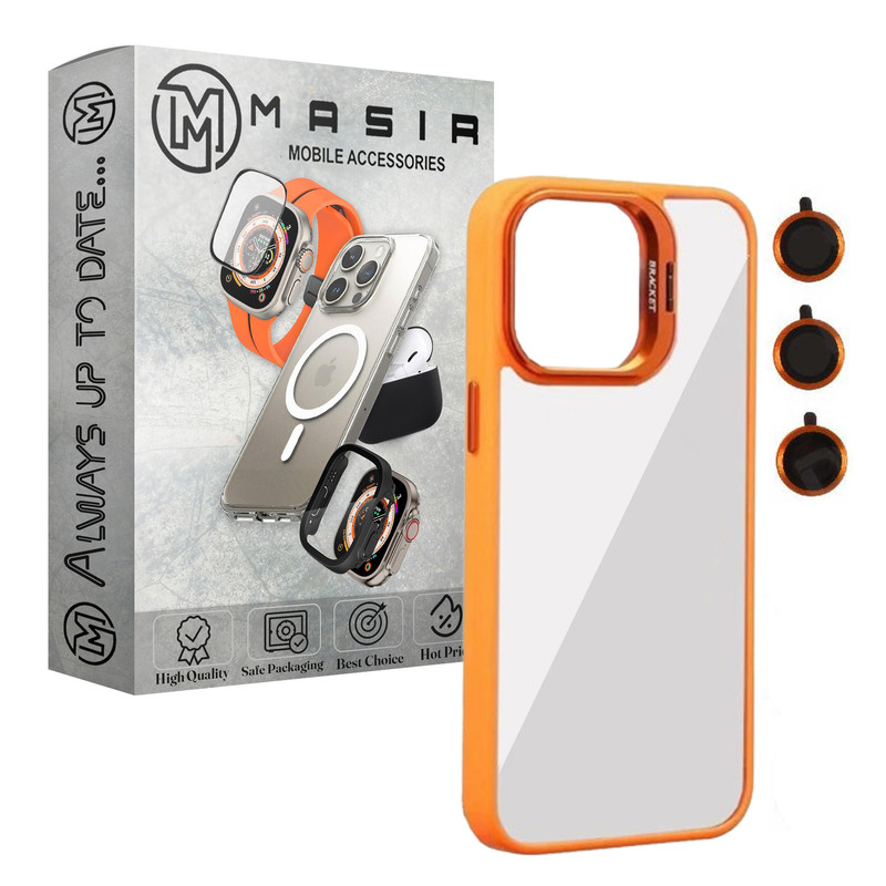 کاور مسیر مدل Bracket Stand مناسب برای گوشی موبایل اپل Iphone 13 Pro Max به همراه محافظ لنز