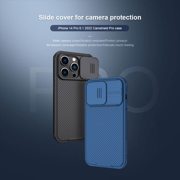 کاور نیلکین مدل Camshield Pro مناسب برای گوشی موبایل اپل iPhone 14 pro