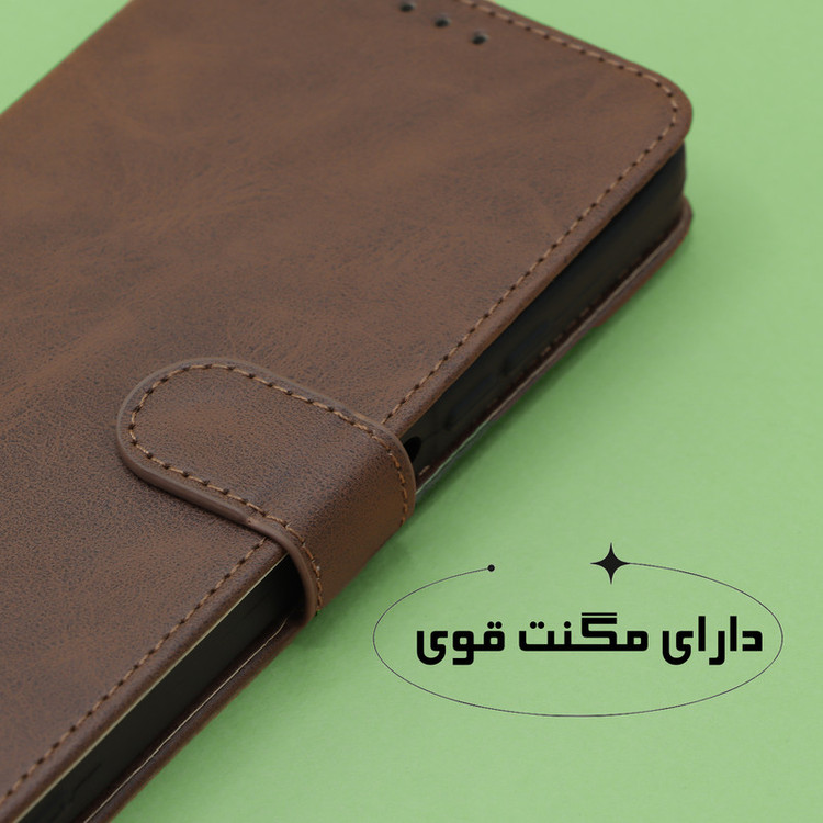 کیف کلاسوری دیامانته مدل Scusa Rd مناسب برای گوشی موبایل Daria باند 2 لایت به همراه بند آویز