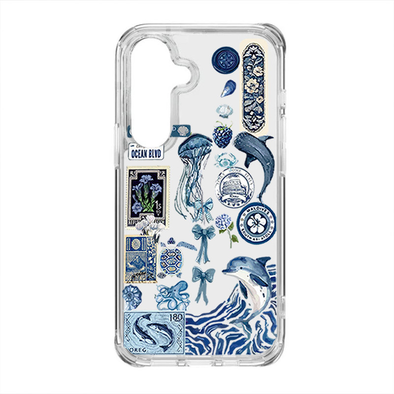 کاور طرح Summer Blue مناسب برای گوشی موبایل سامسونگ Galaxy S26