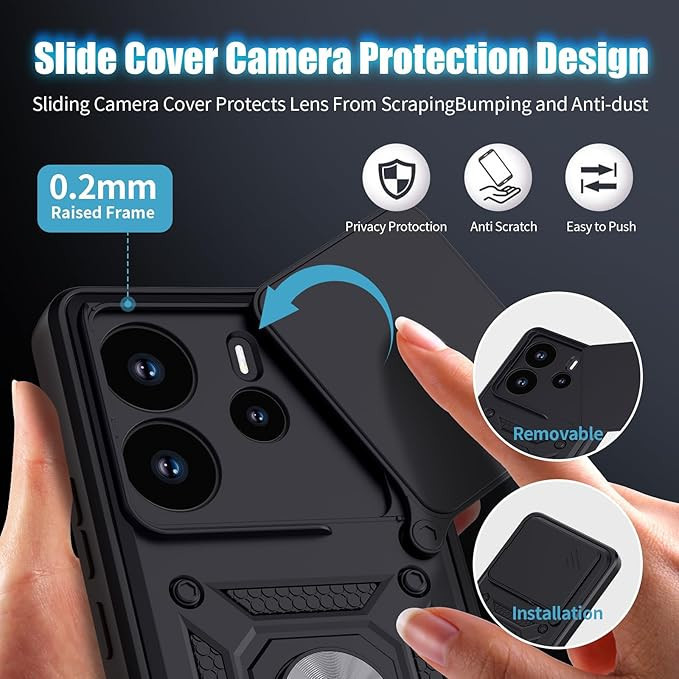 کاور گاردتک اساک مدل Defender Armor مناسب برای گوشی موبایل شیائومی Redmi Note 14 5G