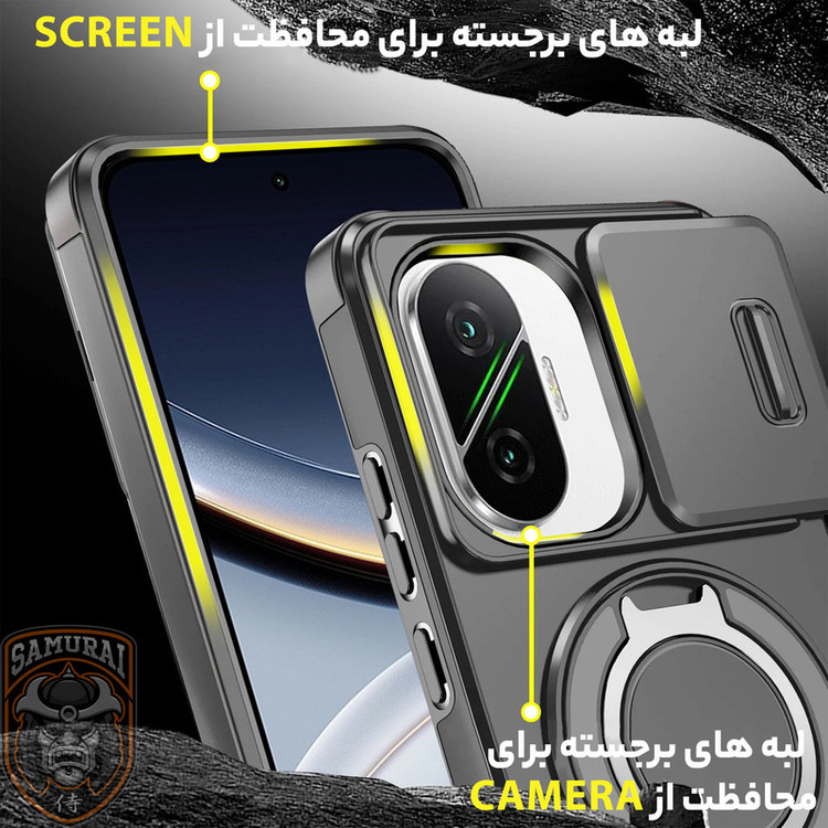 کاور سامورایی مدل Eros مناسب برای گوشی موبایل شیائومی Poco F7 / Redmi Turbo 4 Pro