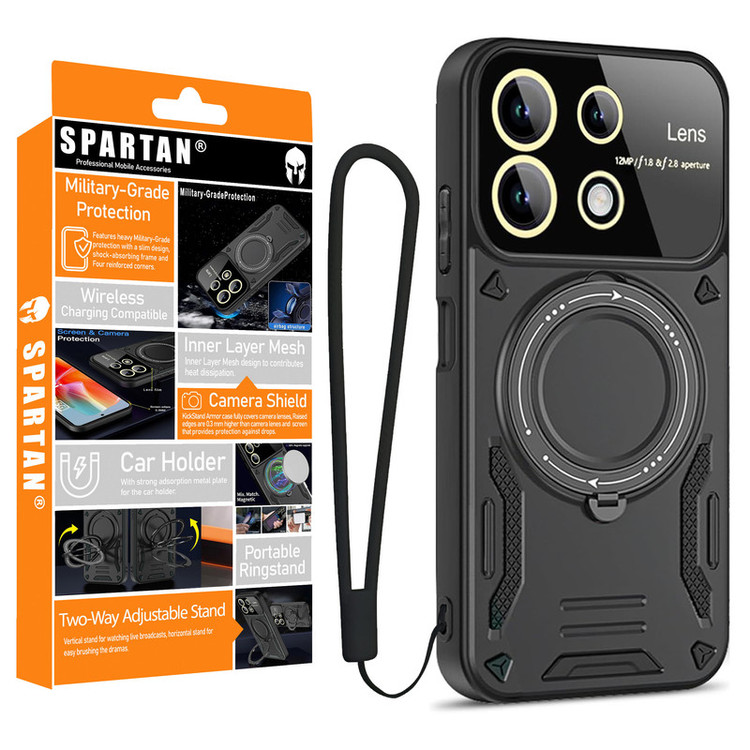 کاور اسپارتان مدل Hybrid Armor Strap مناسب برای گوشی موبایل شیائومی Redmi Note 13 4G به همراه بند