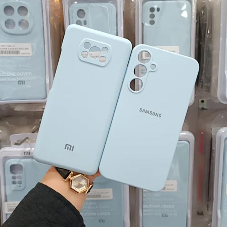 کاور تام قاب مدل سیلیکونی پاک کنی مناسب برای گوشی موبایل سامسونگ Galaxy A34