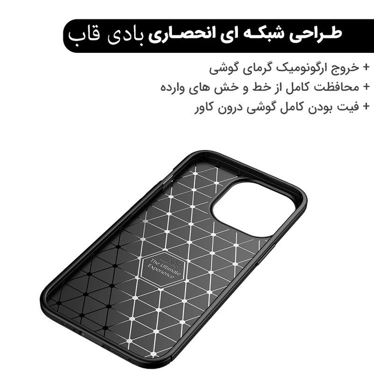 کاور بادی قاب مدل 2 Carbon Fiber مناسب برای گوشی موبایل اپل Iphone 16