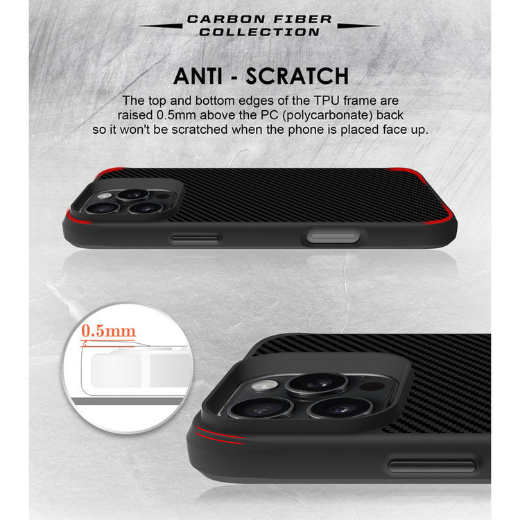کاور سامورایی مدل Carbon Fiber مناسب برای گوشی موبایل اپل iPhone 16 Pro Max