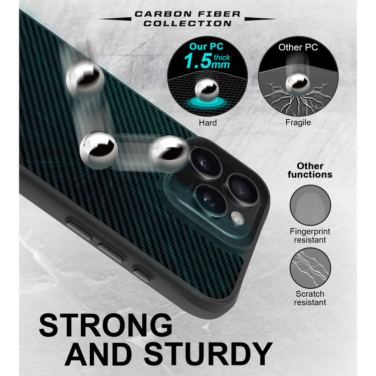 کاور سامورایی مدل Carbon Fiber مناسب برای گوشی موبایل اپل iPhone 16 Pro Max