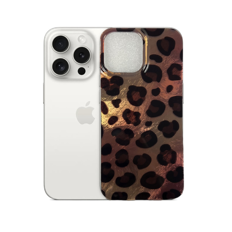 کاور‌ طرح پلنگی مناسب برای گوشی موبایل اپل iPhone 16 Pro Max