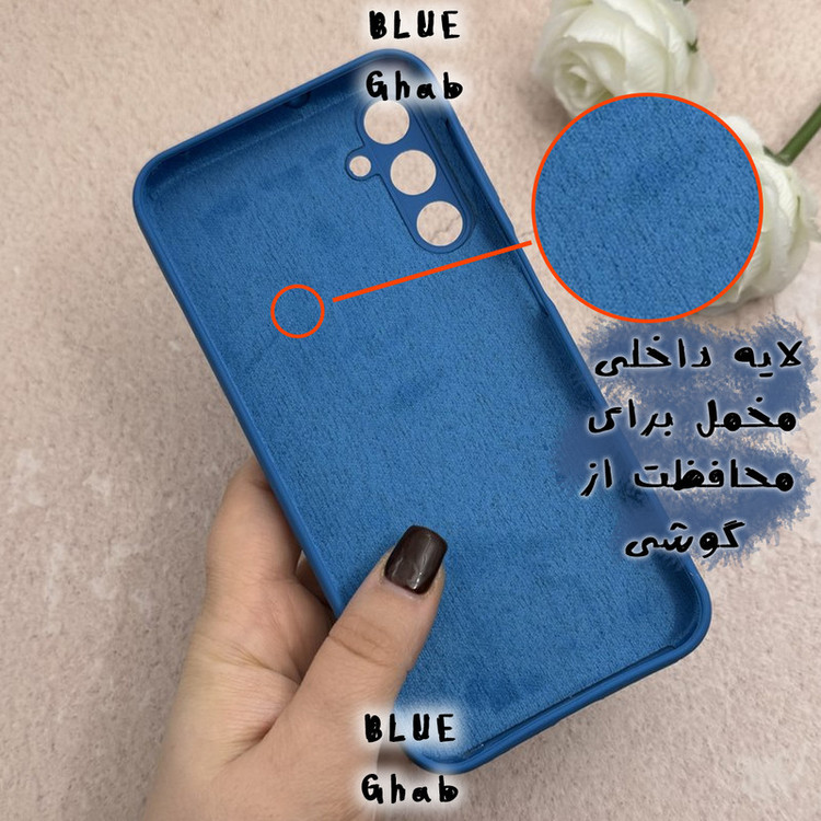 کاور بلو قاب مدل سیلیکونی ORGi کد O42 مناسب برای گوشی موبایل شیائومی Redmi Note 14S