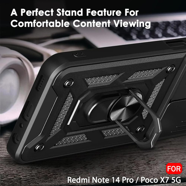 کاور اسپارتان مدل Defender Armor Strap مناسب برای گوشی موبایل شیائومی Redmi Note 14s به همراه بندآویز