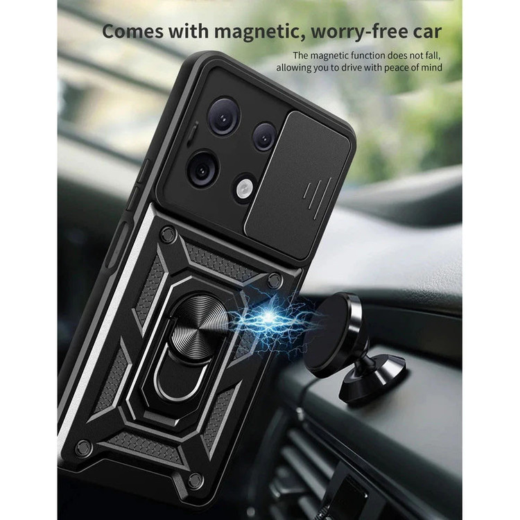 کاور اسپارتان مدل Defender Armor Strap مناسب برای گوشی موبایل شیائومی Redmi Note 14s به همراه بندآویز