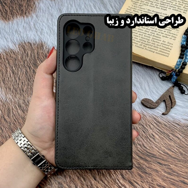 کیف کلاسوری لئو قاب مدل KKL مناسب برای گوشی موبایل سامسونگ Galaxy A24 4G