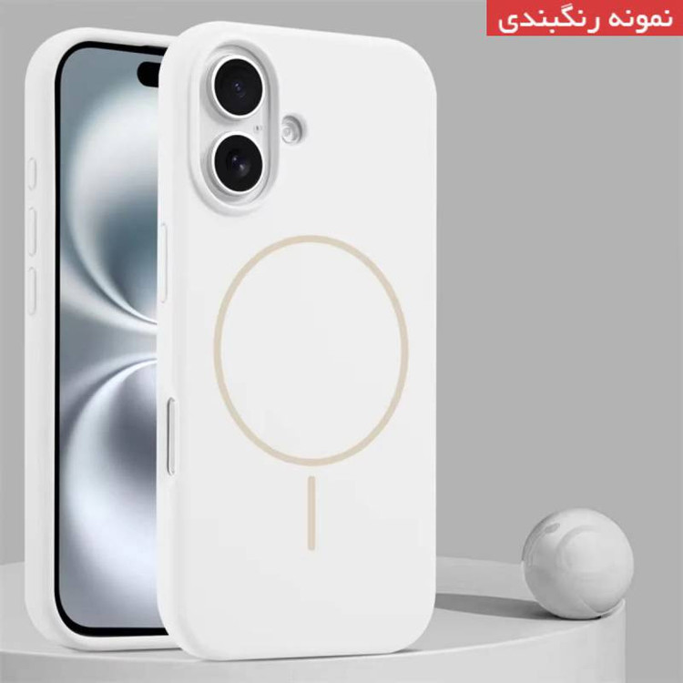 کاور قاب تام مدل سیلیکونی پاک کنی مگ سیف دار مناسب برای گوشی موبایل اپل iPhone 13 Pro