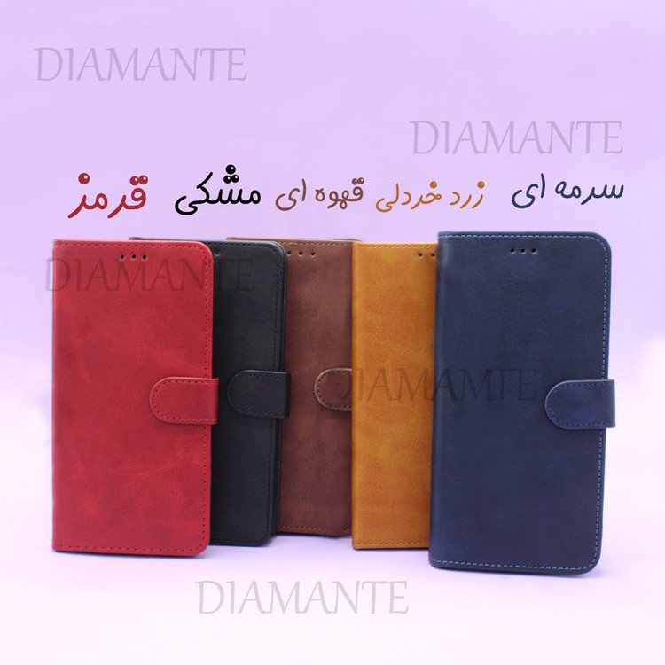 کیف کلاسوری دیامانته مدل چرم مناسب برای گوشی موبایل شیائومی Redmi Note 15 4G