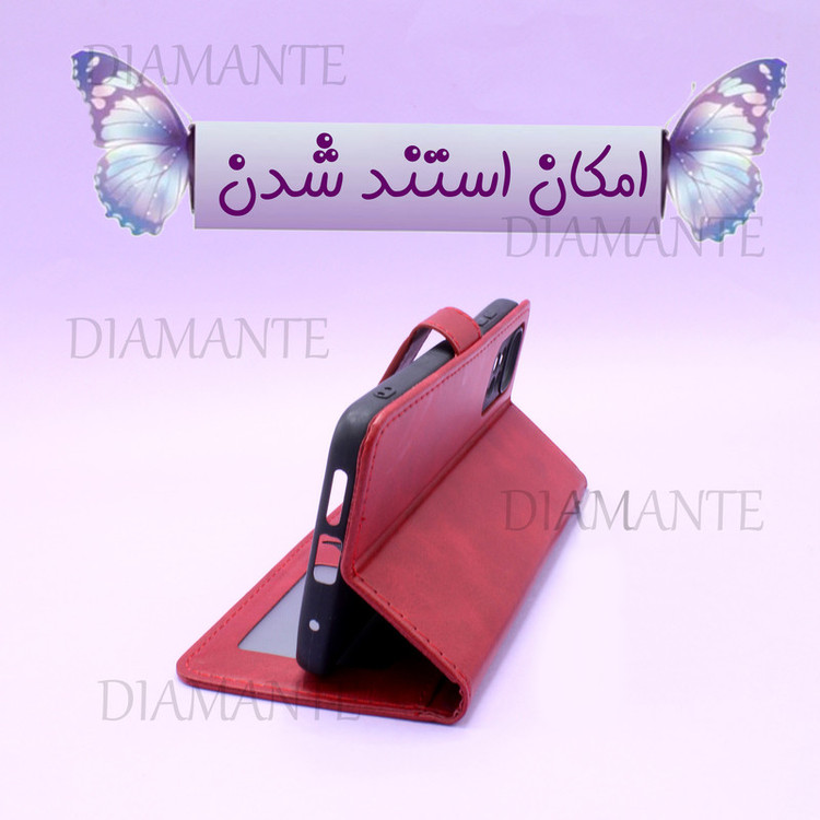 کیف کلاسوری دیامانته مدل چرم مناسب برای گوشی موبایل شیائومی Redmi Note 15 4G