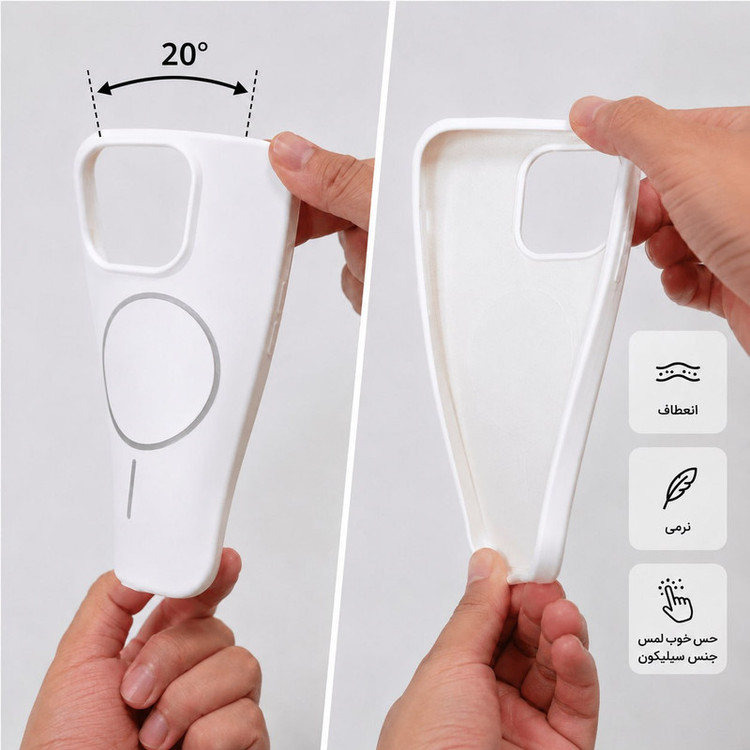کاور گاردتک اساک مدل Silicone Magsafe مناسب برای گوشی موبایل اپل iPhone 13