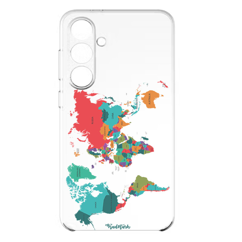 کاور گوشی طرح Map مناسب برای گوشی موبایل سامسونگ Galaxy A57