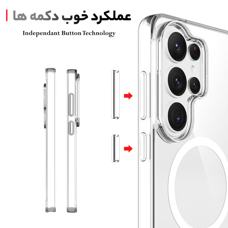 کاور سامورایی مدل Akio مناسب برای گوشی موبایل سامسونگ Galaxy S26 Ultra