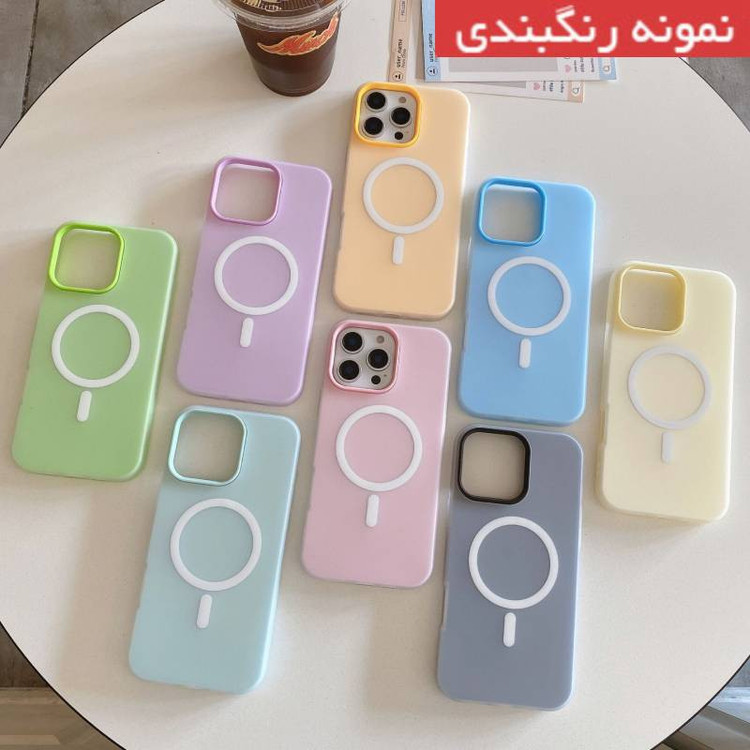 کاور کپتن قاب مدل سیلیکیونی طرح پاستیلی مناسب برای گوشی موبایل اپل IPhone 13 Pro Max
