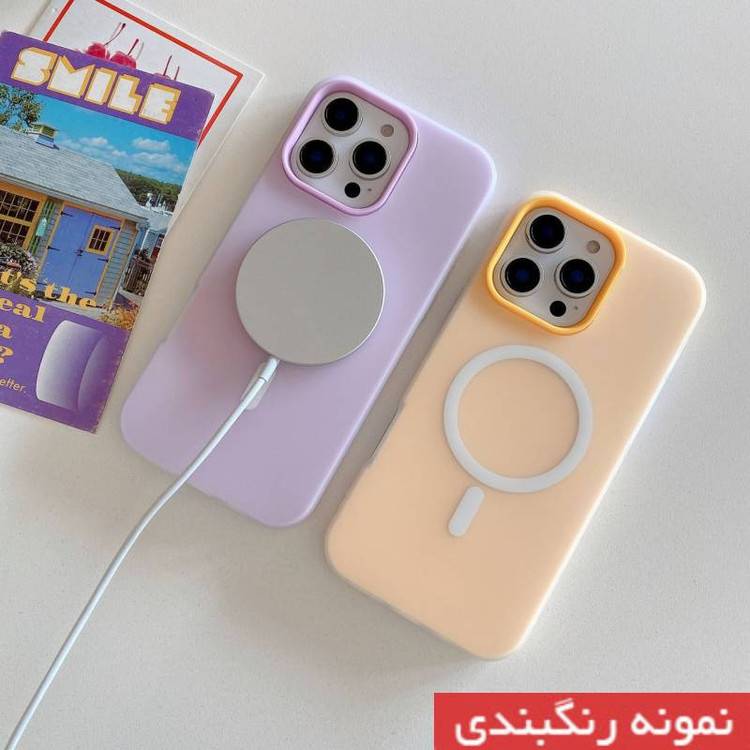 کاور کپتن قاب مدل سیلیکیونی طرح پاستیلی مناسب برای گوشی موبایل اپل IPhone 13 Pro Max