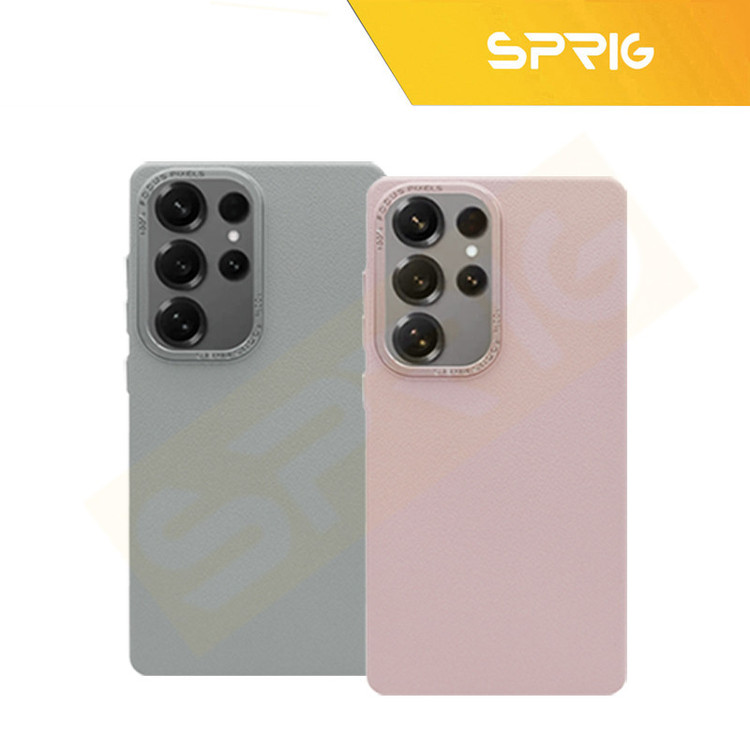 کاور اسپریگ مدل Leather Skin مناسب برای گوشی موبایل سامسونگ Galaxy S25 Ultra
