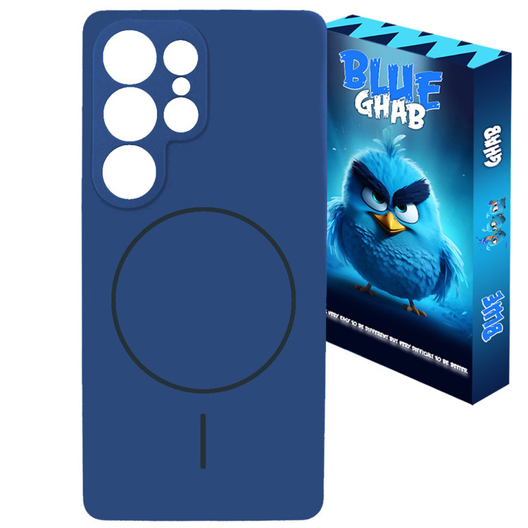 کاور بلو قاب مدل مگسیف سیلیکونی کد O41 مناسب برای گوشی موبایل سامسونگ Galaxy S23 Ultra