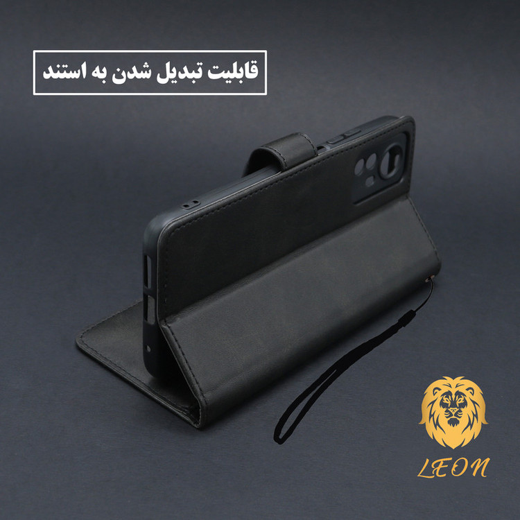 کیف کلاسوری لئون مدل Scusa Oro مناسب برای گوشی موبایل سامسونگ Galaxy A07 به همراه بند آویز