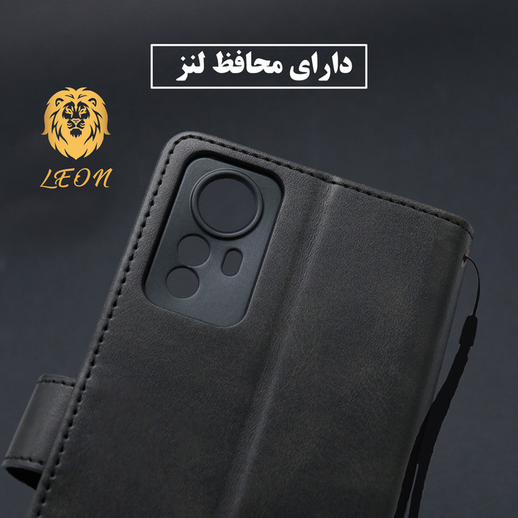 کیف کلاسوری لئون مدل Scusa Oro مناسب برای گوشی موبایل سامسونگ Galaxy A07 به همراه بند آویز